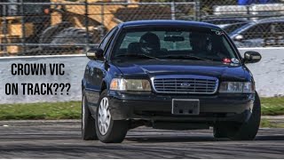 Crown Vic Track Day Fun at Roebling Road Raceway [upl. by Jessalin]