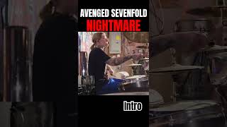 avengedsevenfold nightmare shorts drums [upl. by Aerdnaed]