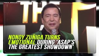 Nonoy Zuñiga turns emotional during ASAPs The Greatest Showdown [upl. by Aanas]