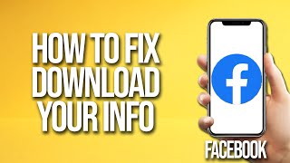 How To Fix Facebook Download Your Information [upl. by Colby]