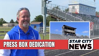 Frankfort High School Unveils New Press Box Named in Honor of Edward Niehaus [upl. by Marozik]