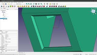 FreeCAD  Defeaturing a STEP file in Part Design [upl. by Virgina]