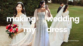 Making My Wedding Dress  The Wedding Dress Diaries  Part 3 [upl. by Vowel]