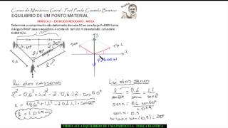 AULA 8  EQUILIBRIO DE UMA PARTICULA  FORÇA ELASTICA [upl. by Andriana]