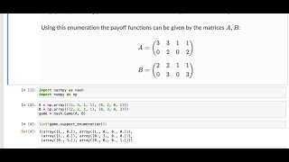 Using Python to find Nash equilibria of Extensive Form Games using Nashpy [upl. by Yamauchi]