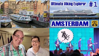 Amsterdam Embarkation Sideways Cabin Tour Candlelight Canal Cruise  HAL Ultimate Viking Explorer [upl. by Trescott89]