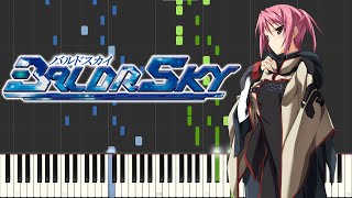 Baldr Sky  Restoration Chinmoku no Sora Dive1 OP Piano [upl. by Afinom62]