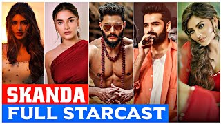 Skanda movie starcast  Skanda movie cast name  Skanda movie 2023 full starcast real name [upl. by Fionnula]