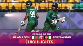 Bangladesh vs Afghanistan World Cup Highlights 2023 Ban vs Afg World Cup 2023 Highlights [upl. by Burck568]