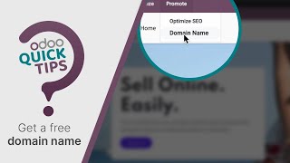 Odoo Quick Tips  Get a free domain name Website [upl. by Refinnej]