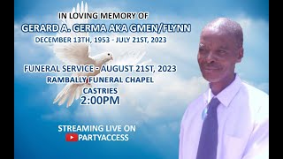 Funeral Service of Gerard A GERMA aka GmenFlynn [upl. by Felty555]