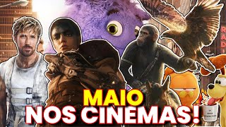 TUDO Sobre os Lançamentos de MAIO nos Cinemas 2024 [upl. by Hakceber]