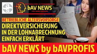 ⚒️ bAV TUTORIAL LOHN amp GEHALTSABRECHNUNG MIT DIREKTVERSICHERUNG EINFACH ERKLÄRT 2023 [upl. by Drofwarc]