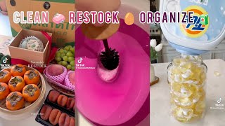 1 Hour ⏳ Restocking 🥚 Organizing 🧃 Cleaning 🧼 TikTok Compilation ✨ Satisfying 💯 [upl. by Saihtam]