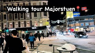 Walking tour Majorstuen Oslo Norway🇳🇴HDRush streetFamous places of Norway [upl. by Kcyred]