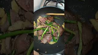 Pork liver for dinner food shortvideo youtubeshorts [upl. by Nhojleahcim]