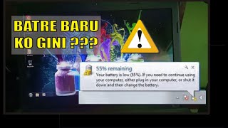 Cara menghilangkan tanda seru kuning di baterai baru [upl. by Tyne]