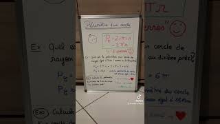 Le périmètre du cercle et sa formule magique 🪨🪨 Série  le périmètre astucemaths périmètrecercle [upl. by Aeslek]