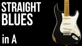 Straight Blues in A  Backing Track [upl. by Akined120]