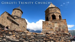 quotMedieval Gergeti Trinity Church A Mystical Journey Back in Timequot [upl. by Sato]