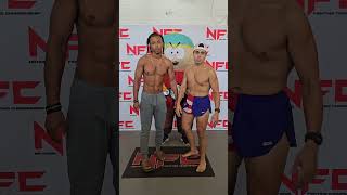 NFC 169 Weigh Ins Niko Peace vs Ruben Lago [upl. by Ecinad]