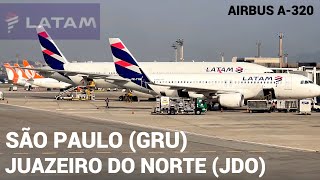 SÃO PAULO X JUAZEIRO DO NORTECE VOANDO COM O A320 DA LATAM  FLIGHT REPORT [upl. by Nodgnal]