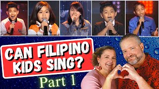 First Time Reaction to PHILIPPINE KIDS NAILING ENGLISH SONGS  Part 1 [upl. by Zelda]