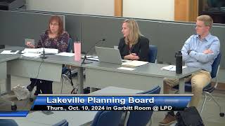 Lakeville Planning Board 101024 [upl. by Neved]