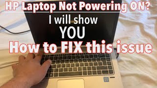 FIXED HP Laptop Won’t Turn On  Hard Reset HP Notebook With Fixed Battery [upl. by Amy]