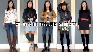 Over the Knee Boots Outfits for 2023 overthekneeboots 2023fashion [upl. by Elocel520]