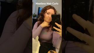 Heatless Hair Curls heatlesscurlsovernight curlygirlmethode curlyhairstyles [upl. by Birkett]