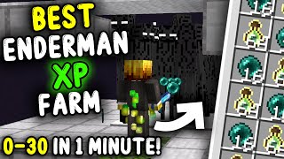 BEST ENDERMAN XP Farm Minecraft 121 [upl. by Aynuat]