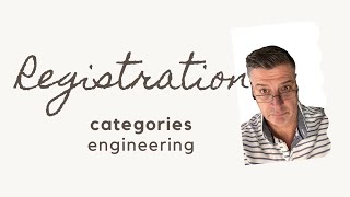 Categories of Registration Engineering [upl. by Saile23]