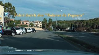 Mallorca 2016Paguera  Fahrt durch den quotBulevar de Pegueraquot [upl. by Derreg354]