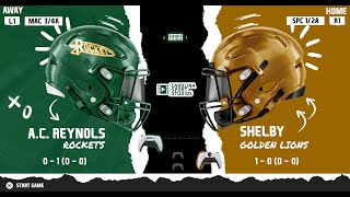 AC Reynolds vs Shelby Football 2024 Highlights [upl. by Leonelle]