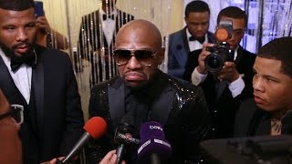 Floyd Mayweather Jr reacts to Manny Pacquiao vs Amir Khan becoming official [upl. by Yrelav]