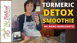 The BEST AntiInflammatory Smoothie  Turmeric Smoothie For Detox [upl. by Clintock582]