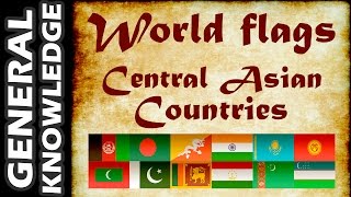 World Flags  Central Asian Countries [upl. by Olegnaid439]