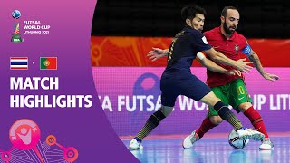 Thailand v Portugal  FIFA Futsal World Cup 2021  Match Highlights [upl. by Attirehs]