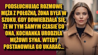 Podsłuchując rozmowę męża z położną żona była w szoku gdy dowiedziała się że w tym samym czasie [upl. by Connett931]