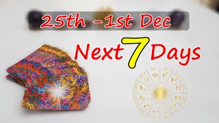 WEEKLY HOROSCOPE✴︎ 25th 1st December 💫 December Weekly Horoscope ✴︎ Aaj Ka Rashifal✴︎💫 horoscope [upl. by Eniloj163]