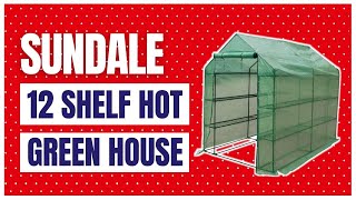 Sundale Outdoor Gardening Large 4 Tier 12 Shelf Hot Green House [upl. by Dulla]