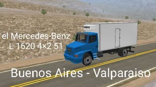 un derrape épico con el MercedesBenz L 1620  grand truck simulator 2 Buenos Aires  Valparaiso [upl. by Ahsimed352]