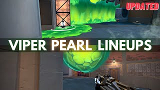 All the Viper Lineups you need on PEARL Updated  VALORANT [upl. by Yrellih]