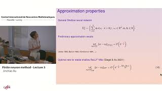 Jinchao Xu Finite neuron method  lecture 3 [upl. by Sillek949]