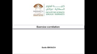 Exercice Corrélation [upl. by Naziaf560]