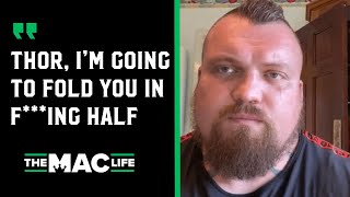 Eddie Hall talks hatefueled boxing match with Hafthor Bjornsson vows to quotfold him in fing halfquot [upl. by Ohara]