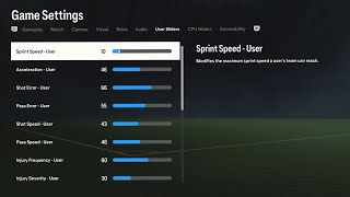 EA FC 24 Realistic Sliders Settings [upl. by Paget327]