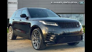 New Range Rover Velar 30 D300 MHEV Dynamic HSE in Santorini Black I Stafford Land Rover [upl. by Onimod]