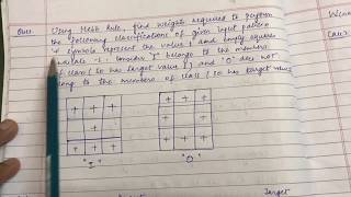 Hebb rule with solved example [upl. by Lirpa]